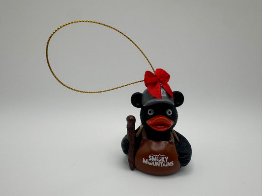Smoky Mountain Bear Duck Ornament
