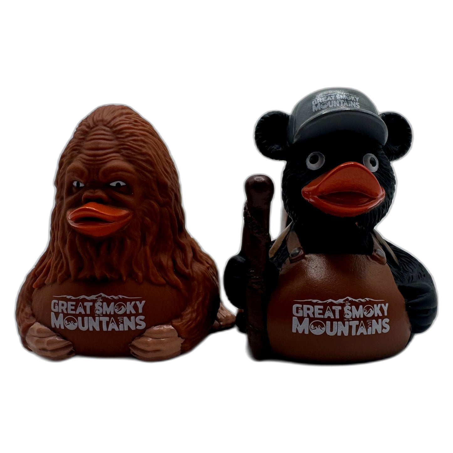 Great Smoky Mountains 2-Pack — Bigfoot & Black Bear Rubber Ducks
